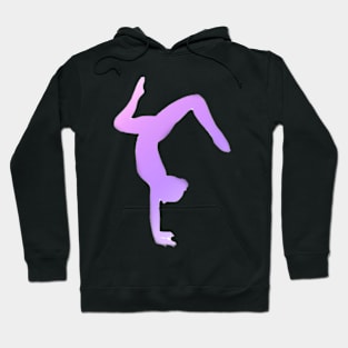 A silhouette of a double stag handstand Hoodie